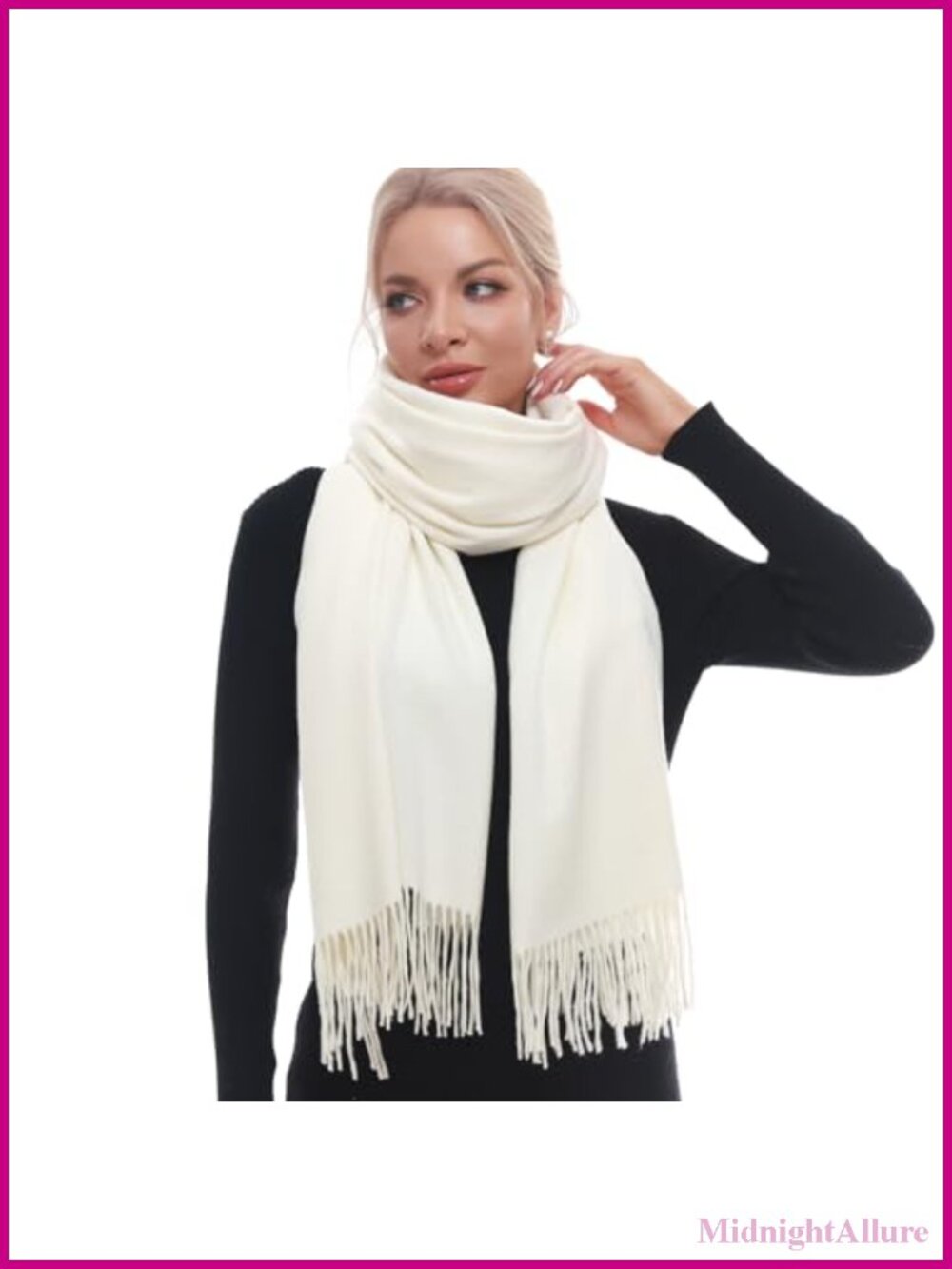 Oversized Pashmina Shawl Wrap Winter Warm Scarf Women Soft Cozy Large